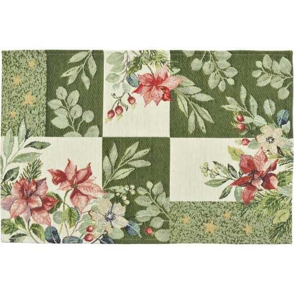 2 Tischsets Gobelin POINSETTIA PATCH