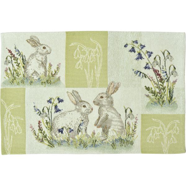 2 Tischsets Gobelin BUNNIES PATCH