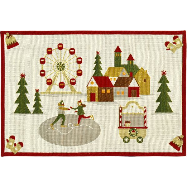 2 Tischsets Gobelin X-MAS JOYRIDE