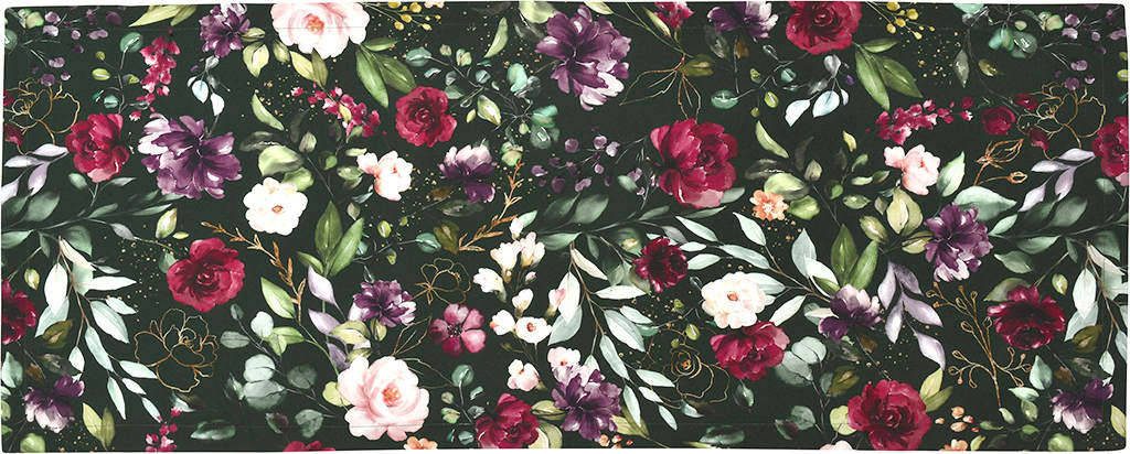 Tischläufer DEEP | FLOWERS mit Blumen Tischwäsche Sander