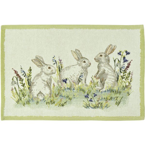 2 Tischsets Gobelin BUNNIES