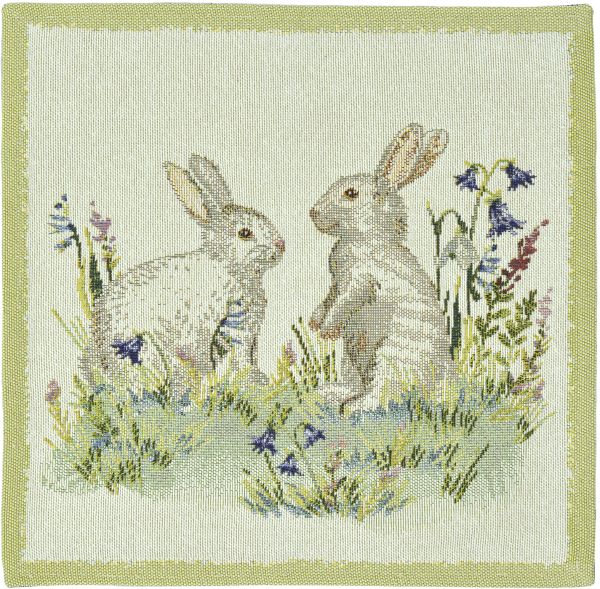 2 Tischsets Gobelin BUNNIES